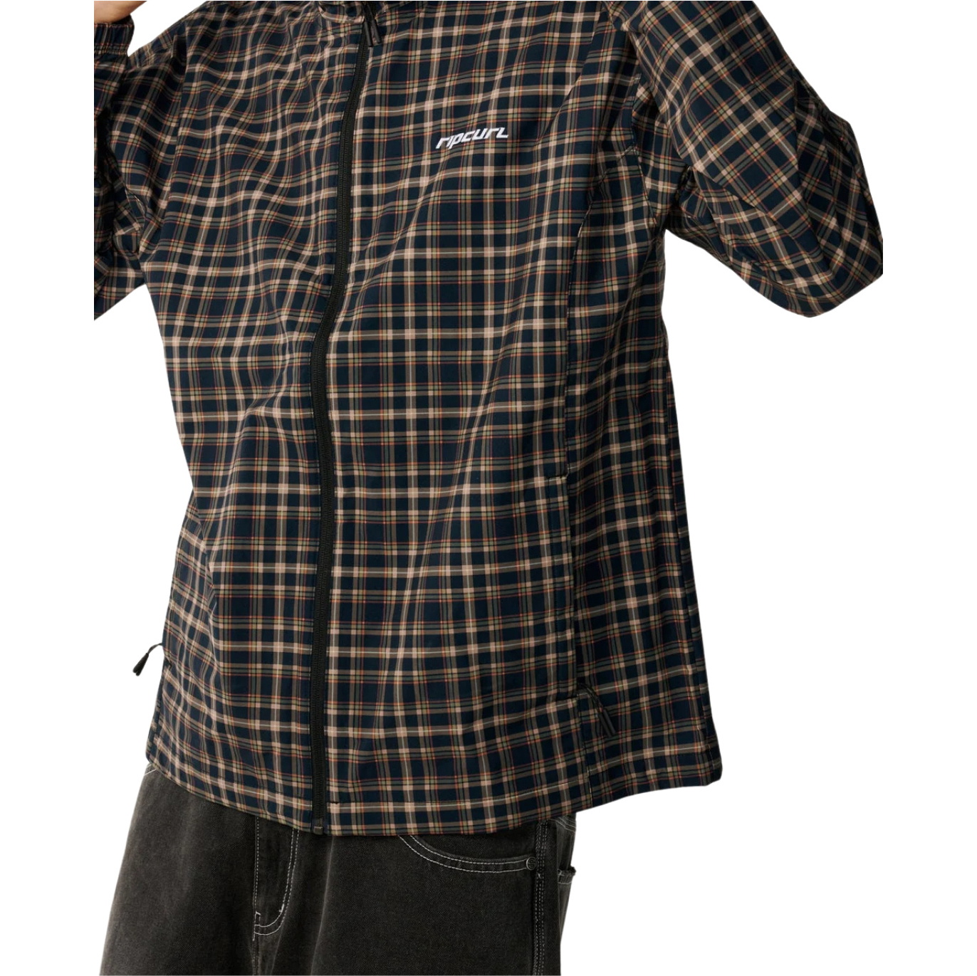 2026 Rip Curl Mens Archive DWR Plaid Jacket 02RMJA - Dark Navy